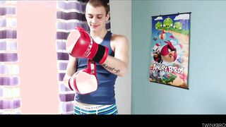 Straight Boy Wanking, Trevar Squirts His Load