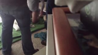 Bareback 3-Way: Young Hunk Takes It Raw from Daddy and Son