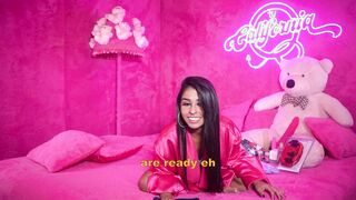 Hot brunette masturbating in her room with her followers.