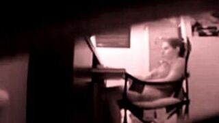 stepdaughter masturbates in my office