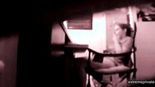 stepdaughter masturbates in my office