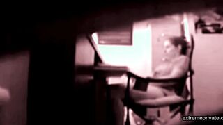 stepdaughter masturbates in my office