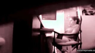 stepdaughter masturbates in my office