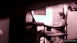 stepdaughter masturbates in my office