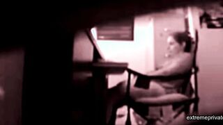 stepdaughter masturbates in my office