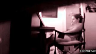stepdaughter masturbates in my office