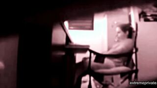 stepdaughter masturbates in my office