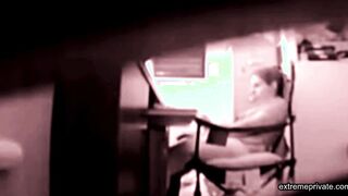 stepdaughter masturbates in my office