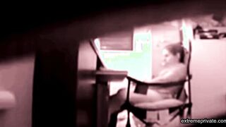 stepdaughter masturbates in my office