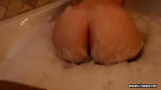 Busty Angela masturbates all over the house