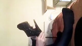 Crossdresser Emo Masturbation