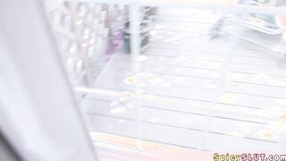 Stepmom gives her stepson a BJ while dad is away