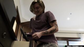 My busty stepmom teaches me how to fuck