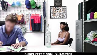 ShopLyfter - Big Titty Black 19 Yo Gets Fondled And Plowed
