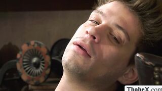 Sick patient bareback fucks his TS psychologist