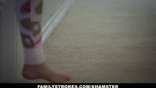 FamilyStrokes - Cuddling and Fucking Scared Step Daughter
