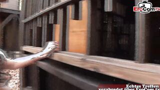 Slender japanese 18 year old tiny boobs got screwed outdoors