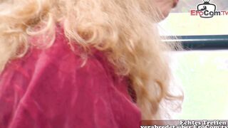 German normal lovers tries naughty casting with 3 way
