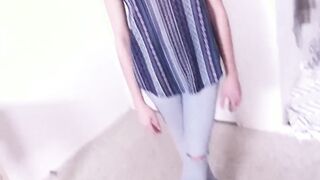 Dadcrush - Hot 19 Year Older Strip-teases for Step-dad