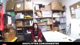 Shoplyfter- Hipster Shoplyfter Caught between two cocks