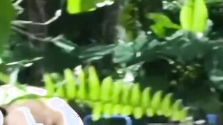 Charity Bangs Offer Travis A Slow Public Hand Job - Charity Bangs Give Travis A Slow Outdoors Hand Job