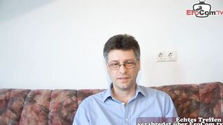 German sex met with unknown man and a long jugs mom