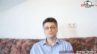 German sex met with unknown man and a long jugs mom