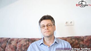 German sex met with unknown man and a long jugs mom