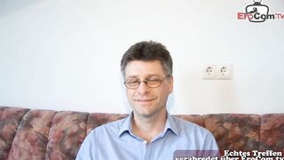 German sex met with unknown man and a long jugs mom