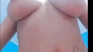 Big-Titted Blonde Mature Webcam Show with a Kinky Cum Eating Ending