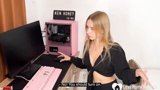 babe Russian Hot devours my rough penis