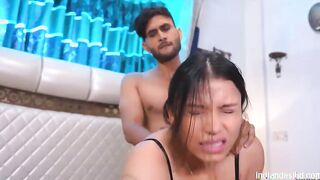 Step Sister Sucking Ane Fucking with Big Cock in Badroom