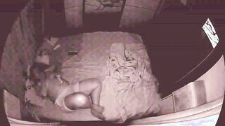 Chubby stepmom caught toying her pussy