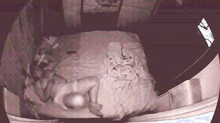 Chubby stepmom caught toying her pussy