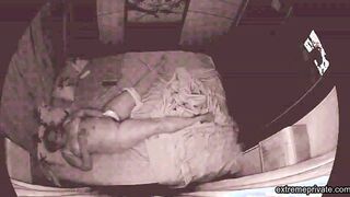 Chubby stepmom caught toying her pussy