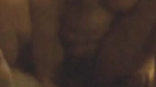 Homemade Intimacy: Brunette Couple's Passionate Encounter