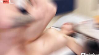 I woke up my roommate for rough sex