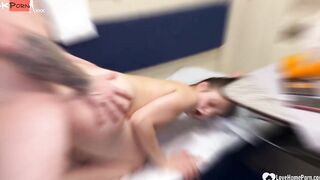 I woke up my roommate for rough sex