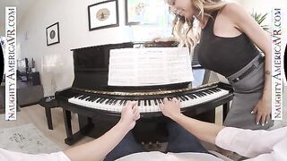 McKenzie Lee likes to plowed her son's friend on the piano