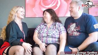 Chubby German Housewife Tries First Porn Casting With Her Hubby