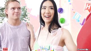 They Surprised Me For My Birthday By Covering Me Into Cum