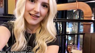 Random guy fucks me in a sports bar and cums on my face - Eva Elfie