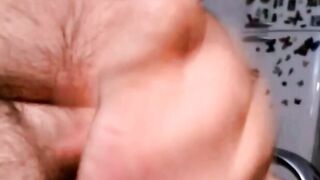 Mature Argentinian Bear Wanks and Cums