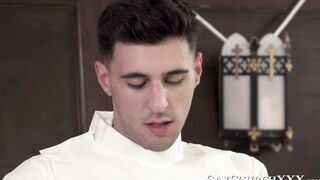 Hot seminarian on the training fucks fellow churchmate