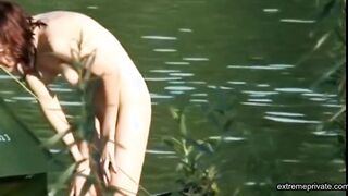 stepsister caught fucking by a lake