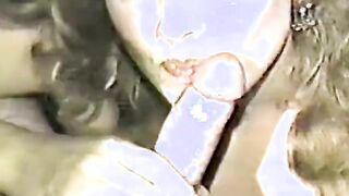 Retro Blonde Amateur Takes Facial