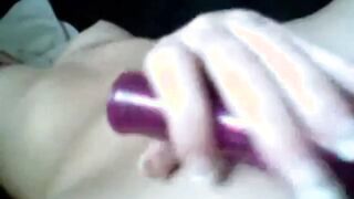 using mom's toy and cumming hard (Camilla, 19)