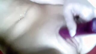 using mom's toy and cumming hard (Camilla, 19)