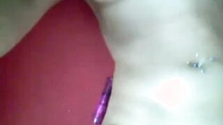 using mom's toy and cumming hard (Camilla, 19)