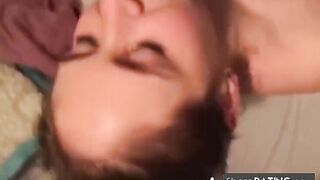 Blonde Amateur Dominated: Hair-Pulling, Blowjob & Doggy-Style